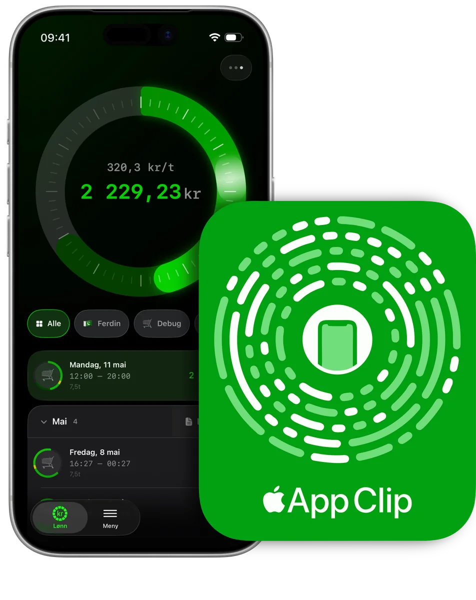 App Clip-demo for Min Lønn